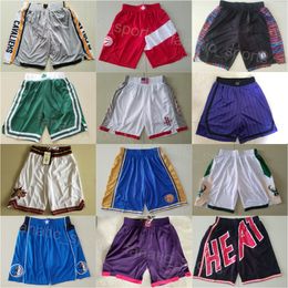 Team Running Basketball Shorts Western Eastern Elastic Waist Sweatpant Wear All Stitched Pants Men Retro Short Workout Quick Dry Caleb Martin Immanuel Quickley