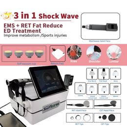 Other Beauty Equipment 3 In 1 Shock Wave Ems Device For Ed Electromagnetic Beauty Machine Treatment