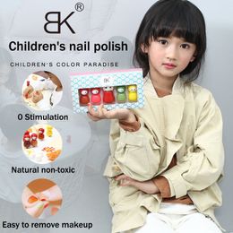 Nail Polish Children's 6color Suit Waterbased Tear Pull Fast Drying Nontoxic Pregnant Women's Gellak 230801