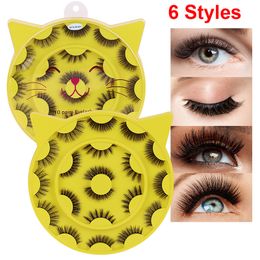False Eyelashes 10 Pairs Lashes Natural Thick Fluffy 8D Curl Faux Mink Cat Eye Fake Eyelashes Pack Volume that Look Like Extensions