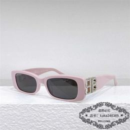 2023 New luxury designer B style panel drill edge wind box Sunglasses ins star fashion sunglasses BB0096
