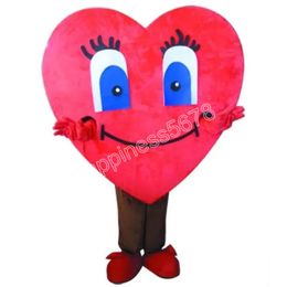 Adult Cartoon Heart Mascot Costume Fancy Dress Wild Animal Clothing Halloween Xmas Parade Suits Outdoor Jumpsuit Customizable