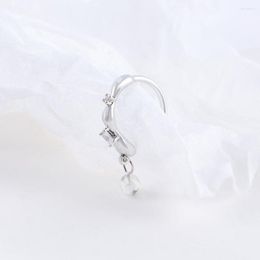 Backs Earrings Trendy Sweet Female Rhinestone Bead Pendant Fake Piercing Women Clip Earring Korean Lip Earcuff Ear Bone