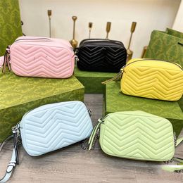 Fashion Luxury leather crossbody bag Camera Bag Series Women's Purse Shoulder Bag Designer Handbag Evening bag Macaron Colour