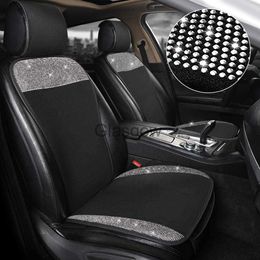 Car Seats Shiny Car Seat Cover Bling Interior Accessories for Women and Girls Breathable Front Seat Cushion NonSilp Universal Seat Cover x0801