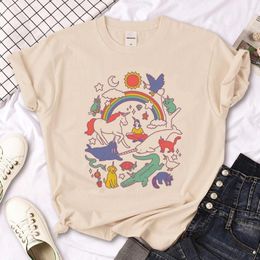 Men's T Shirts Horse Tshirt Women Manga Female 2000s Clothing