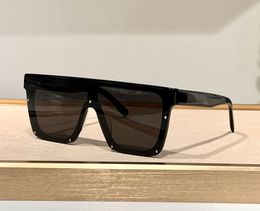 Flat Top Sunglasses 607 Black Grey Lens Women Summer Shades Sunnies UV protection Eyewear with Box