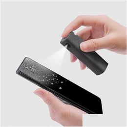 Other Household Cleaning Tools Accessories 2 In 1 Phone Sn Cleaner Spray Computer Dust Removal Microfiber Cloth Set Artifact Witho Dhjz4