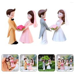 Garden Decorations Couple Outfit Bride Groom Shape Decor Table Party Decors Adornments Cartoon Figures