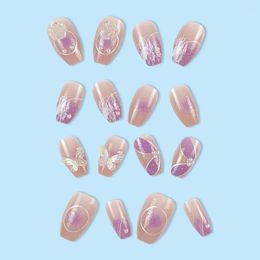 False Nails Faux Fingernails Coffin Fake Square Head Long Length Nail Tips Wearable Manicure Full Cover Ballerina Women