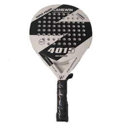 Tennis Rackets CAMEWIN Carbon and Glass Fibre Padel Racket Soft Face Paddle Racquet with Bag Cover tennis racket carbon 230801