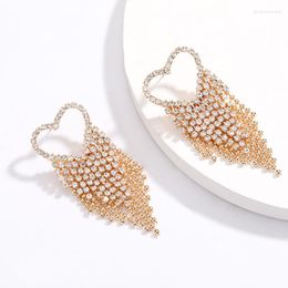 Dangle Earrings Europe And The United States Selling Heart-Shaped Cup Chain Tassel High Fashion Street Beat Woman