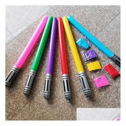 Party Favour Inflatable Light Sabre Sword Toys For Kids Birthday Halloween Costume Props Christmas Stocking Stuffer Drop Delivery Home Dhopy