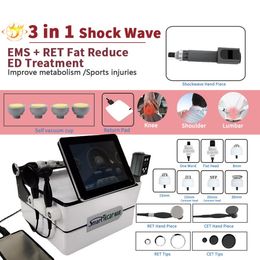 Other Beauty Equipment 3 In 1 Shock Wave Ems Instruments With 7 Different Size Of Heads For Ed Therapy