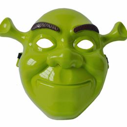 Party Masks Cartoon Figure Party Holiday DIY Decorations Green Shrek PVC Mask Cosplay Adult Animal Performance Prop halloween for home 230731