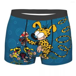 Underpants Marsupilami Feeding Babies Boxer Shorts Men 3D Printed Male Stretch Cartoon Anime Underwear Panties Briefs