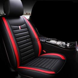 Car Seats Car Seat Cover Pu Leather Car Seat Cushion Not Moves Universal Auto Accessories Covers BlackRed NonSlide For Lada Vesta E1 X30 x0801