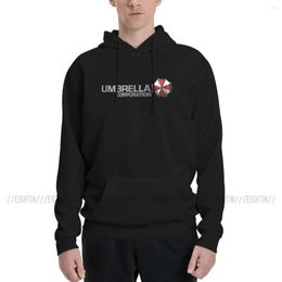 Men's Hoodies Cool Couple Thin Fleece Sweatshirt Umbrella Corporation Pure Cotton Hooded Sweatshirts Grey Hoodie Shirt