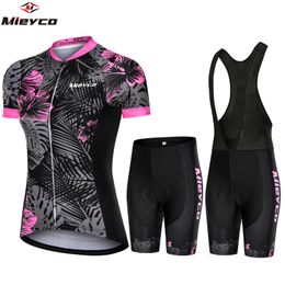 Cycling Jersey Sets Bicycle Woman Clothing Mountain Bike Shorts Women Road And Tshirt Jumpsuit Suit Mtb 230801