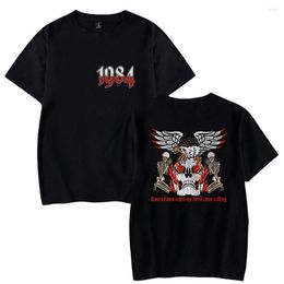 T Мужские рубашки винтажный рэппер Желли Ролл 1984 Eagle Tee Crewneck Form Elice Women Men Men Men Shirt 2023 Случайный стиль хип-хоп одежда