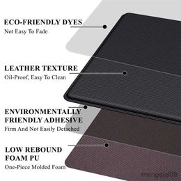 Carpets Long Kitchen Mat PU Leather Floor Mats Waterproof Oil Proof Non-slip PVC Carpet Home Balcony Corridor Decor Entrance Doormat R230801