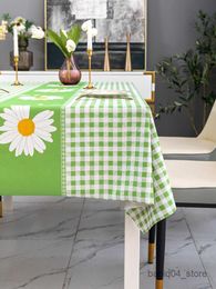 Table Cloth Modern and Minimalist European Style Rectangular Dining Table Waterproof and Oil Resistant Tablecloth for Home Decoration R230801