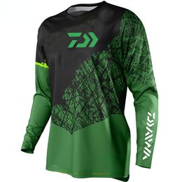 Cycling Jersey Sets outdoor summer mens fishing shirt moisture wicking mountain bike longsleeved riding offroad motorcycle downhi 230801