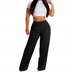 Women's Pants For Women Casual Summer Linen Cotton Breathable Straight Leg Trousers Sweatpants Woman Pantalons