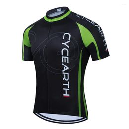 Racing Jackets 2023 CYCEARTH TEAM Men CYCLING JERSEY Bike Clothing Top Quality Cycle Bicycle Sports Wear Ropa Ciclismo For MTB