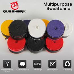 Badminton Sets QUESHARK 10 pcs Coated Antislip Breathable Tennis Racket Sweat Bands Tapes Fishing Rods Over Grip Wrap 230731