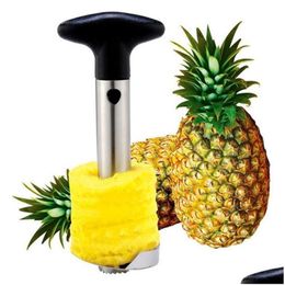 Fruit Vegetable Tools Wholesale Stainless Steel Pineapple Peeler Cutter Slicer Corer Peel Core Knife Gadget Kitchen Spiralizer Too Dhzke