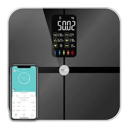 Other Health Beauty Items LCD Display Electronic Blueteeth Body Fat Scale For Weight And Large High Accurate Bathroom Digital sdfew 230801