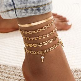 Anklets Women's Sequin Ankle Chain Bohemian Shell Set Fashion Summer Beach Jewelry Gift