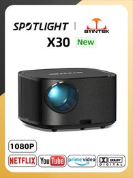 Other Electronics BYINTEK X30 1080P Full HD Licenced Netflix TV System AI Auto focus Dolby Smart WIFI LCD LED Video Home Theatre Projector 230731