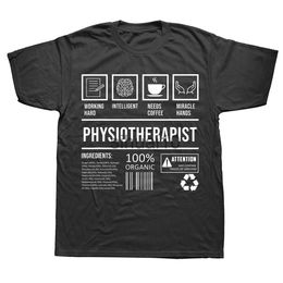 Men's T-Shirts Therapy Graduation Physiotherapist T Shirts Cotton Streetwear Short Sleeve Birthday Gifts Summer Style T-shirt Mens Clothing J230731