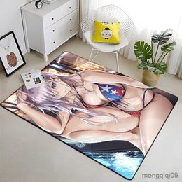 Carpets Best Anime Sexy Girl Beauty Modern House Living Room Floor Matte Bedroom Carpet Poster Mat Pattern Decorative Square Rug Gift R230801