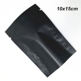 Matte Black 10x15 cm 100pcs Lot Open Top Aluminium Foil Vacuum Packing Pouch for Bake Product Heat Sealed Mylar Foil Vacuum Food St313x