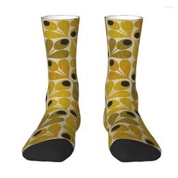 Men's Socks Orla Kiely Men Women Crew Unisex Fashion 3D Printing Scandinavian Floral Dress