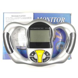 Health Gadgets Handheld BMI analysis electronic fat meter health monitor body LCD screen tester 230801