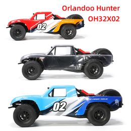 Electric RC Car Orlandoo Hunter RC Model OH32X02 Roll Cage Mini Short Truck 1 32 KIT Trophy And Accessories 230731