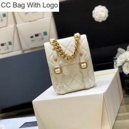 CC Bag 10A Top Quality fashion crossbody bag 17cm woman shoulder hand bag chain bags leather Cosmetic bag classic lady Designer bagss purse With Box C014