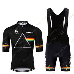 Cycling Jersey Sets SRAM Set Road Bike Equipment Mens Shirt Clothing Shorts Men Downhill Quick Dry Clothes Aerobic 230801