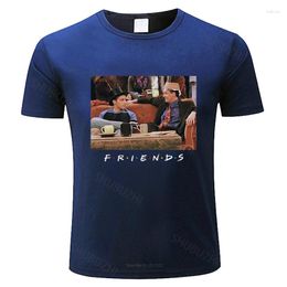 Men's T Shirts Mens Short Sleeve Shirt Friends Joey And Chandler Hats T-Shirt Fashion Tee-shirt Male Summer Tops Cotton Teeshirt