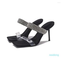 Sandals Square Head Summer Open Toe Female Pumps Casual Ankle Strap Women Shoes Outdoor Fine Heel