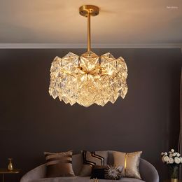 Chandeliers Modern Luxury Chandelier Crystal Lamp Living Room Simple Dining Bedroom Lighting Luminaire Hanging Lights Fixtures