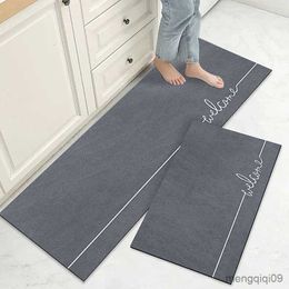 Carpets Diatom Mud Kitchen Floor Mat Super Absorbent Kitchen Mats Anti-Slip Carpet for Living Room Entrance Door Mats Hallway Long Rugs R230801