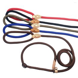 Dog Collars 1.8M Multifunction Leash P Chain Slip Collar Pet Walking Leads Nylon Rope Puppy Traction Supplies