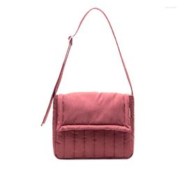 Evening Bags Original Soft Skin Friendly Simple Commuter Tote Cotton Filled High-capacity Lightweight Stripe Bag Hand Women Messenger