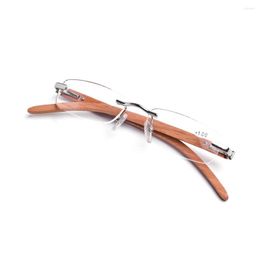 Sunglasses Women Rimless Reading Glasses For Men Magnifying 2023 Wood Clear Acrylic