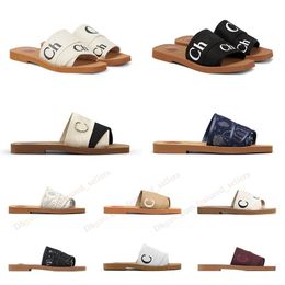 famous woman slipper fluffy flat slides beige white black pink blue lace lettering fuzzy slippers fur house slide sandals woody fashion sandals summer beach